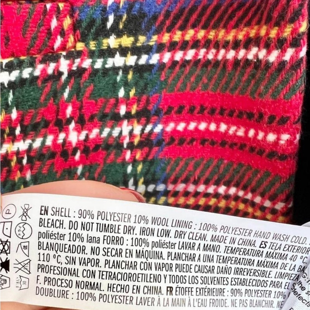 English Factory Red Plaid Blazer - Picture 10 of 10